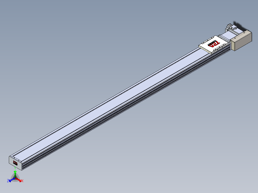 同步带全封闭直线模组TPA-HCB-110D-90-L1600-ML-C-P40-N3正等轴测图