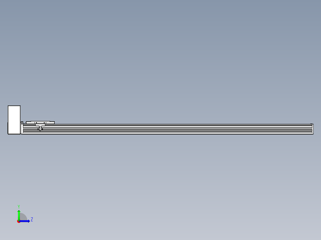 同步带全封闭直线模组TPA-HCB-110D-90-L1300-RU-Y-P40-N3左视图