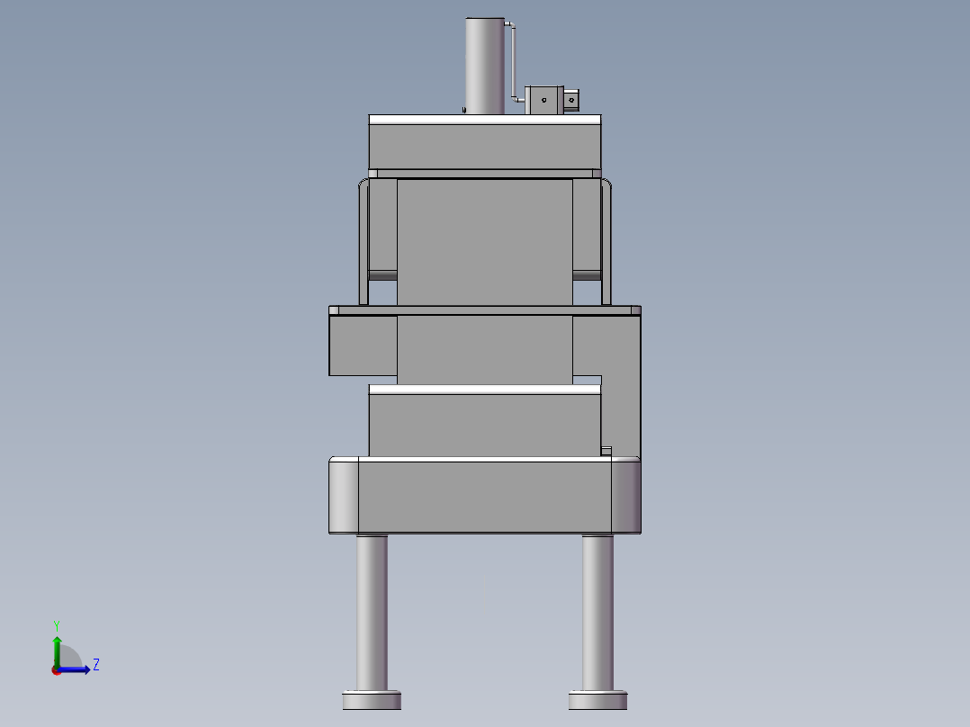 纸张整理打孔左视图