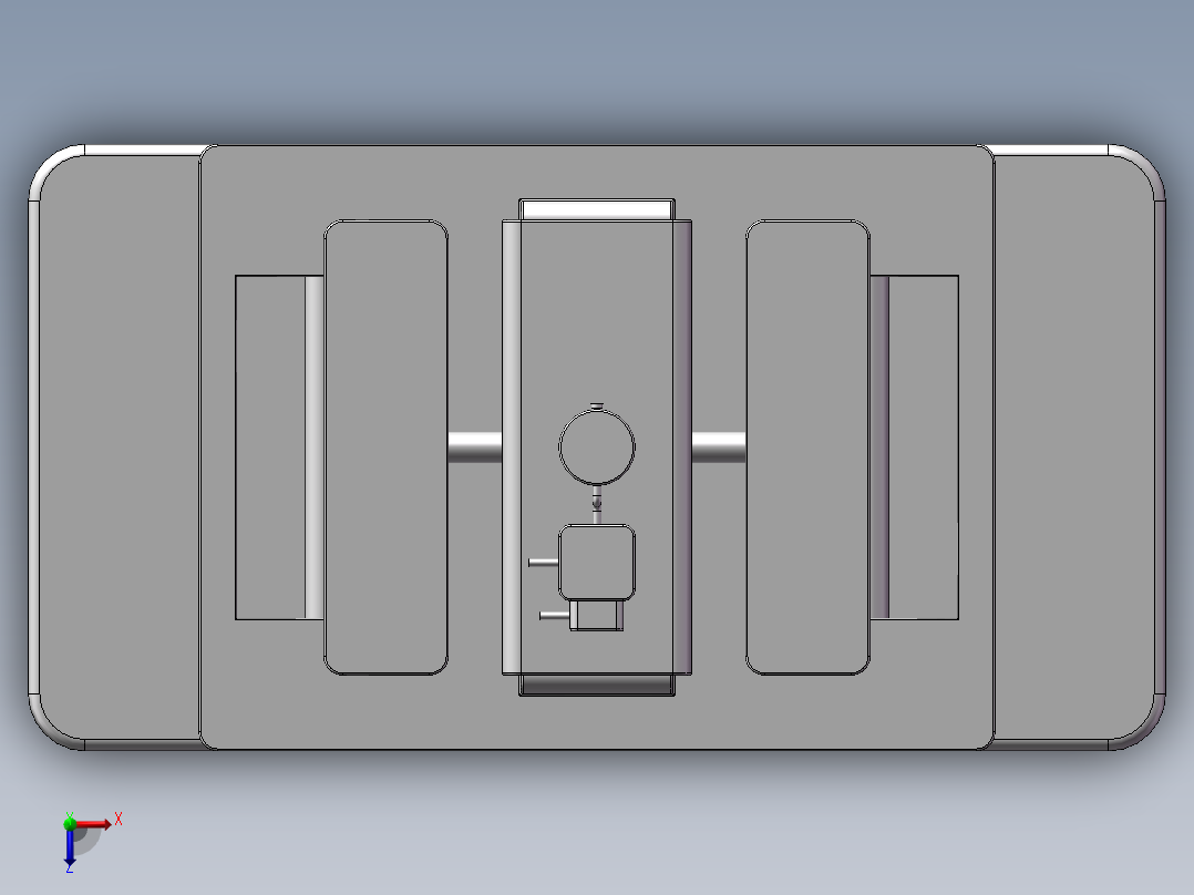 纸张整理打孔俯视图