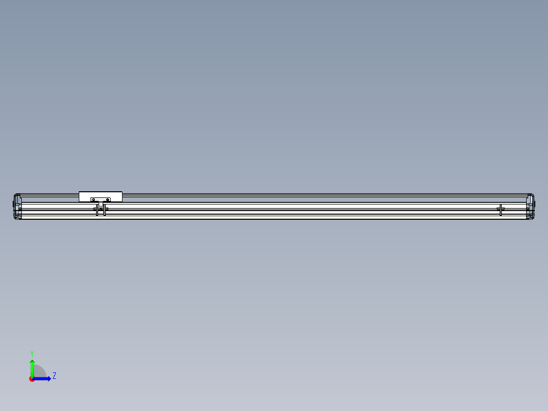 Toyo东佑达直线模组-ETH17-1400-M40B-C4左视图