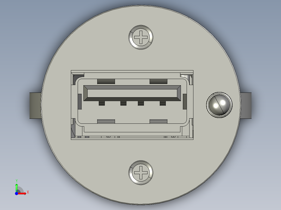 Usb车载充电器前视图