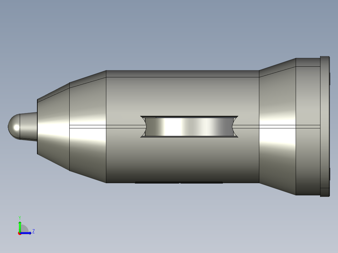 Usb车载充电器左视图