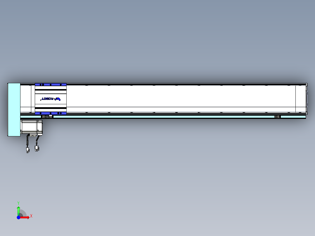 VF丝杆传动-一般环境VF14-Lxx-C-S1000-BL-ZP40-C3前视图