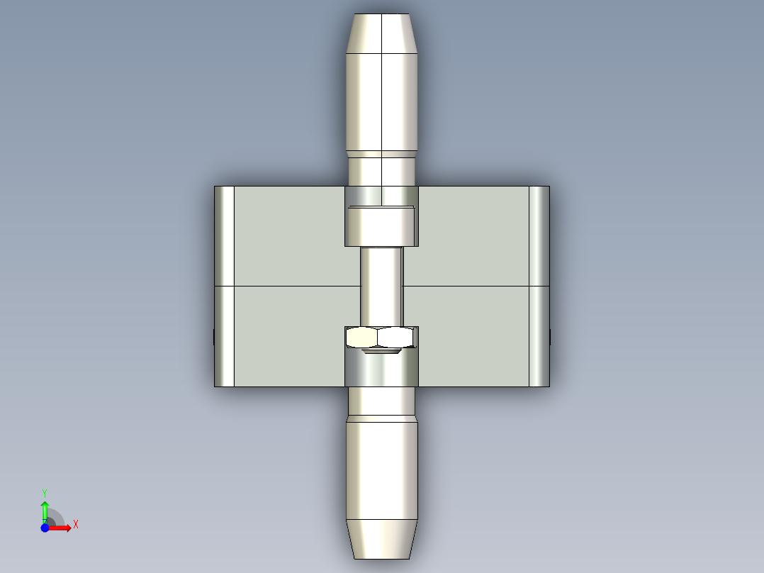 型材-BR 50X50 END CONNECTOR 3842532199前视图