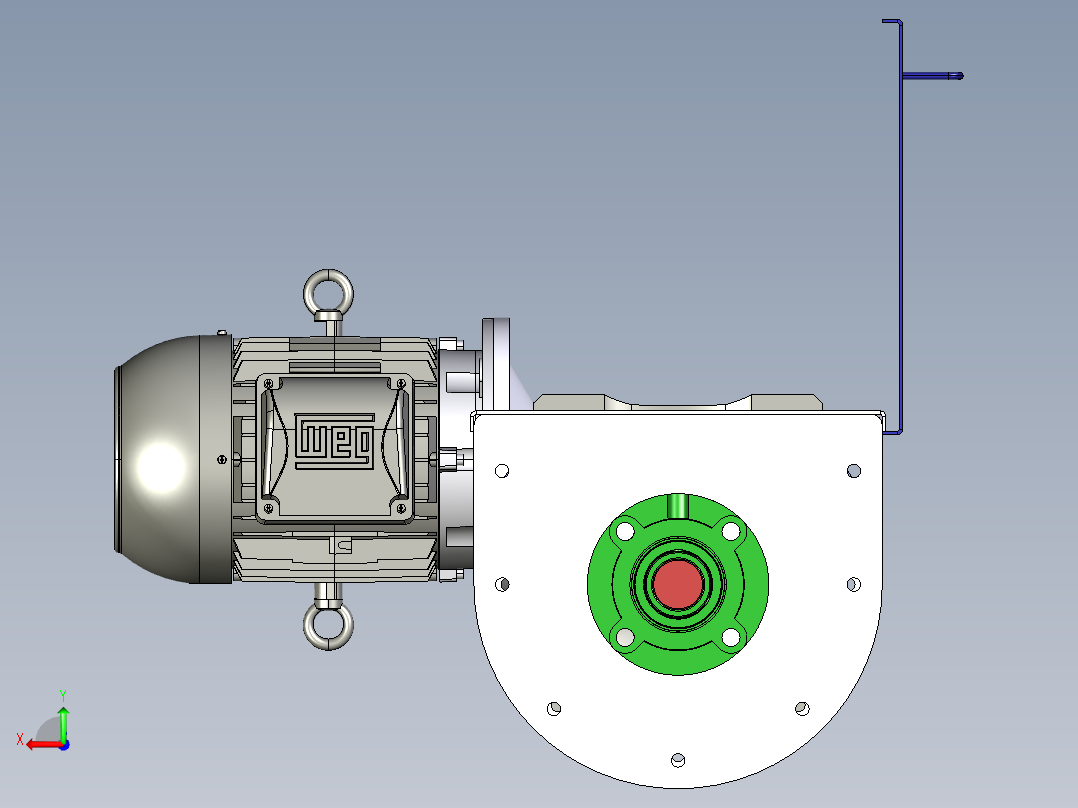 螺旋输送机后视图