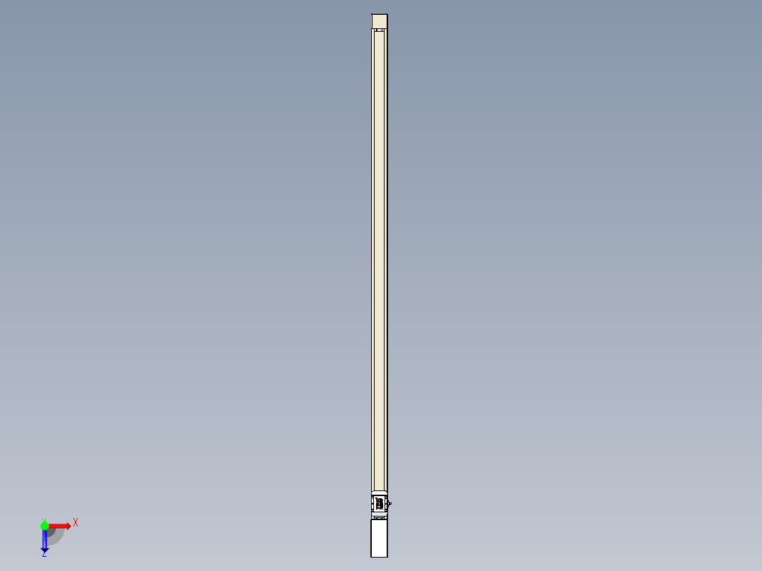 同步带全封闭直线模组TPA-HCB-65S-90-L1800-M-C-P10-N3俯视图