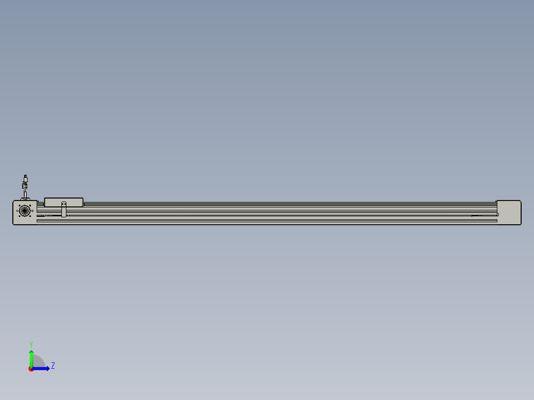 威洛博直线电机模组EB6-L140-S1350-R-P40-MS3左视图