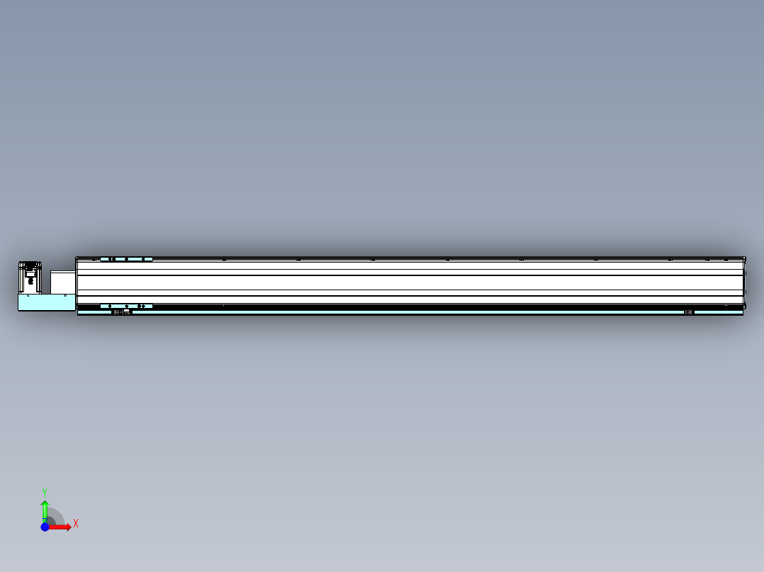 威洛博VBF同步带传动一般环境VBF14-L45-S1500-BL-ZP40-C3前视图