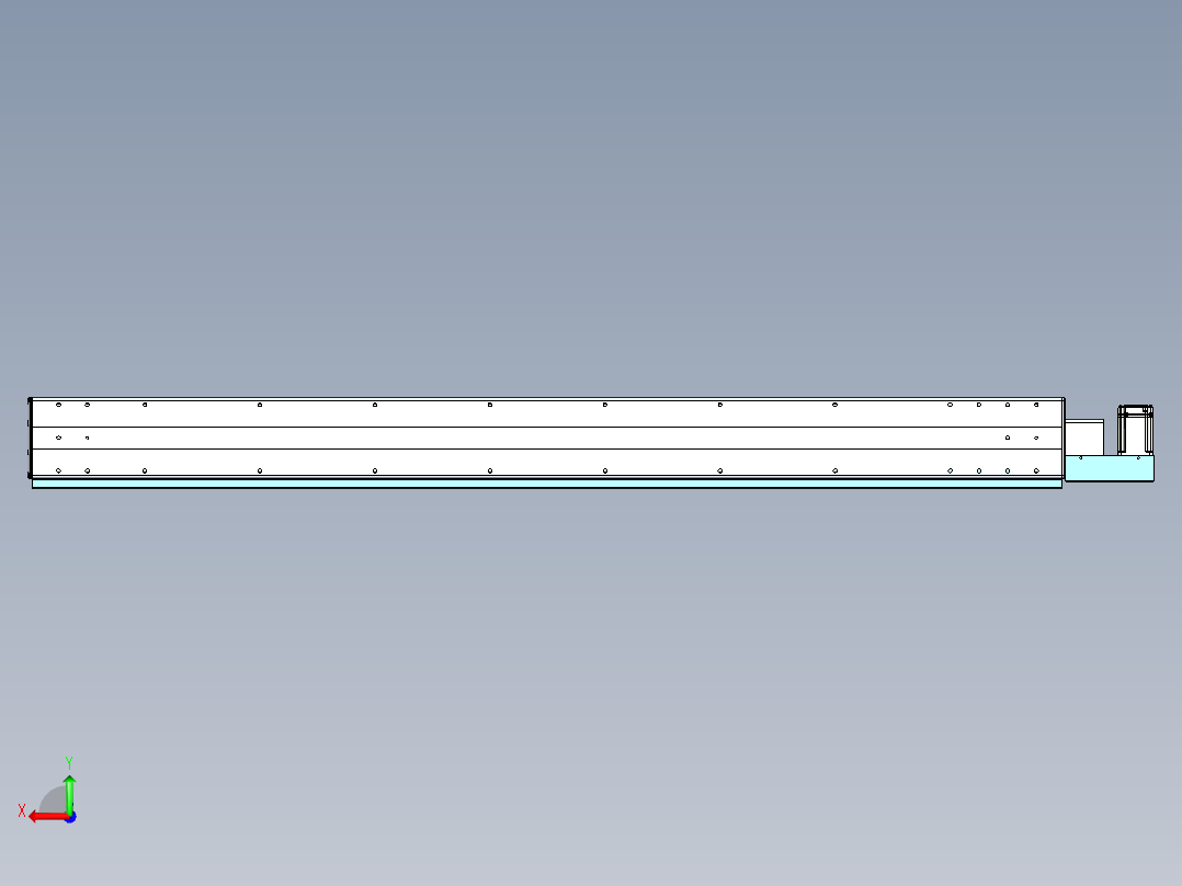 威洛博VBF同步带传动一般环境VBF14-L45-S1500-BL-ZP40-C3后视图