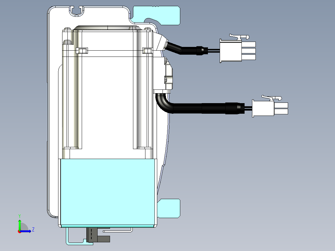 威洛博VBF同步带传动一般环境VBF14-L45-S1500-BL-ZP40-C3左视图