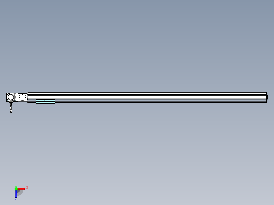 威洛博VBF同步带传动一般环境VBF14-L45-S1500-BL-ZP40-C3俯视图