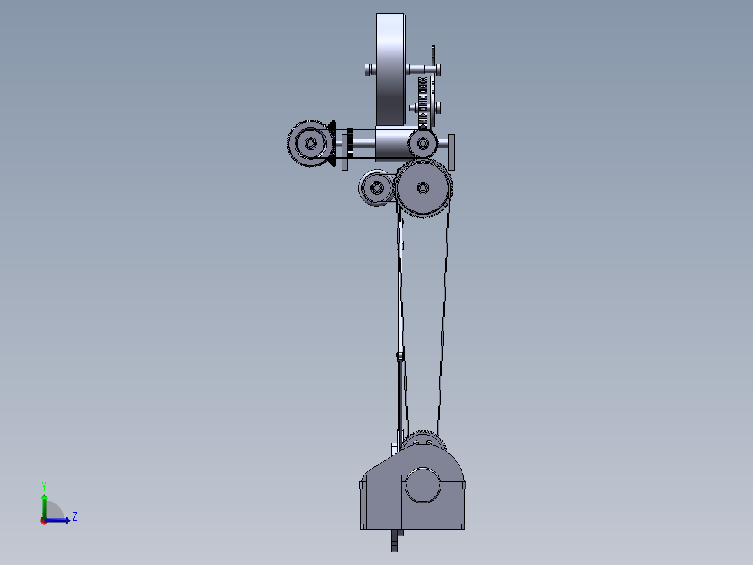 2390 啤酒瓶洗瓶机的设计【说明书+CAD+SOLIDWORKS】左视图