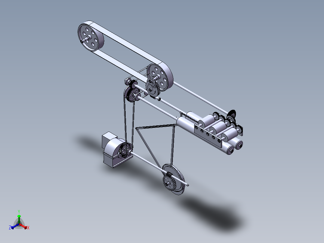 2390 啤酒瓶洗瓶机的设计【说明书+CAD+SOLIDWORKS】正等轴测图