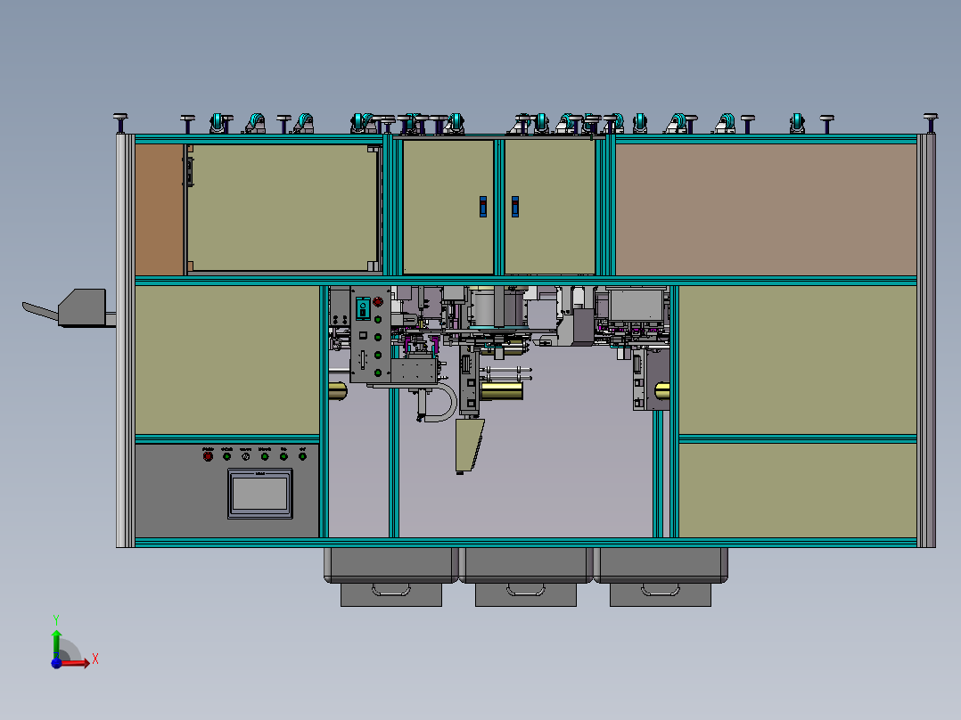 B6_全自动贴膜机前视图