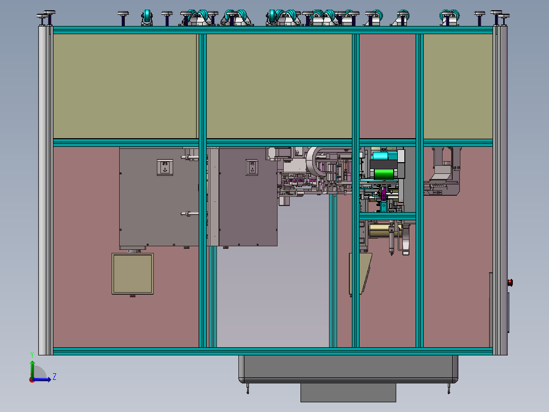 B6_全自动贴膜机左视图