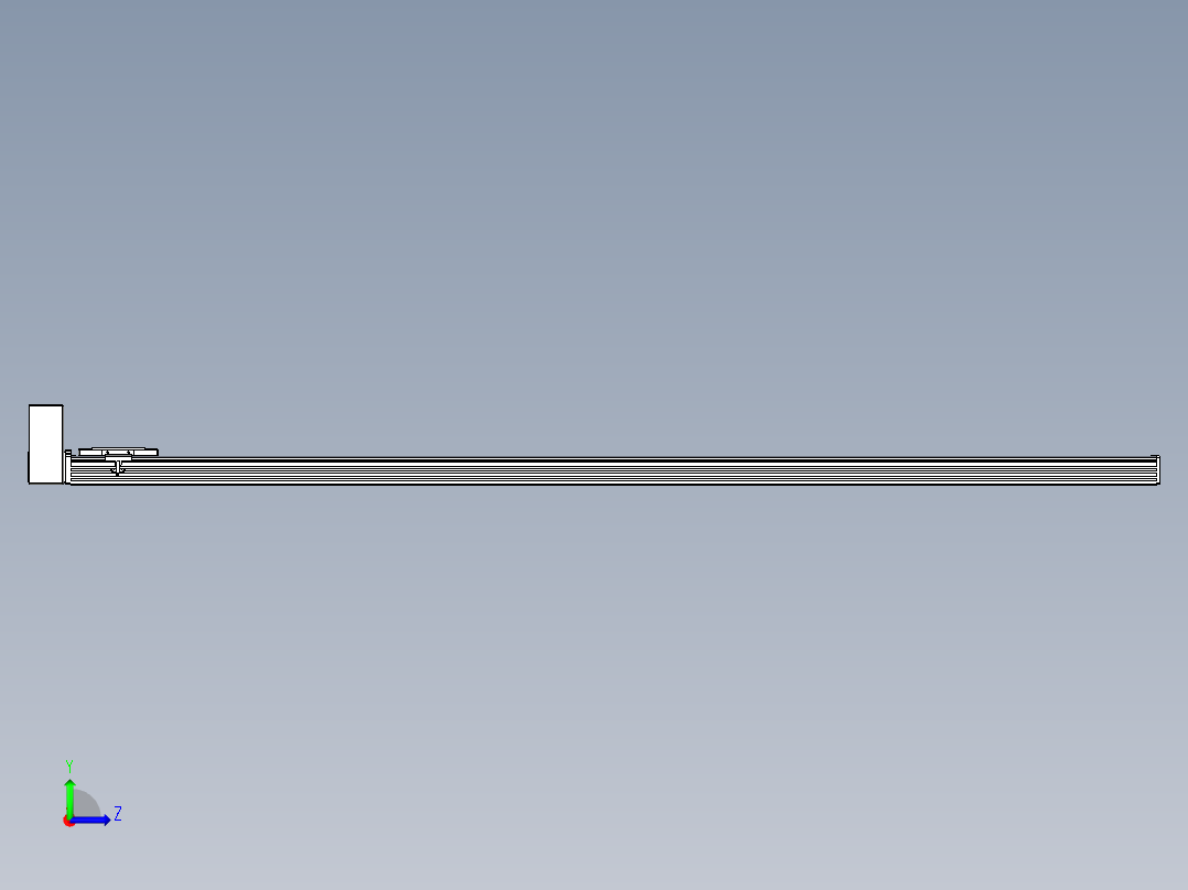 同步带全封闭直线模组TPA-HCB-110D-90-L1850-RU-C-P40-N3左视图
