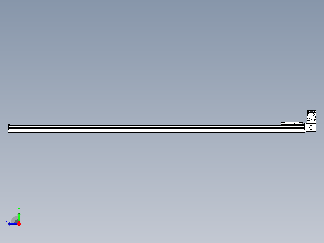同步带全封闭直线模组TPA-HCB-110D-90-L1850-RU-C-P40-N3右视图