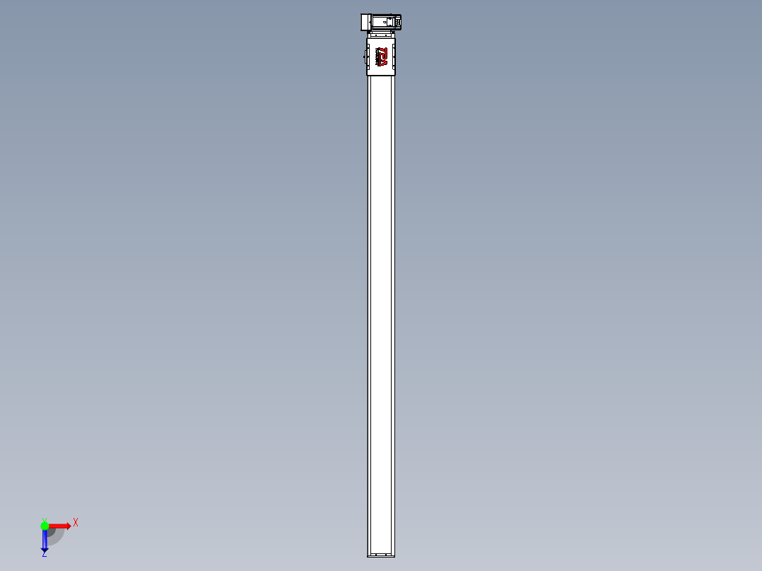 同步带全封闭直线模组TPA-HCB-110D-90-L1850-RU-C-P40-N3俯视图