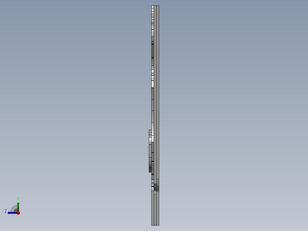 激光下料拼图卡片夹Parasolid, SOLIDWORKS 2015, STEP _ IGES右视图