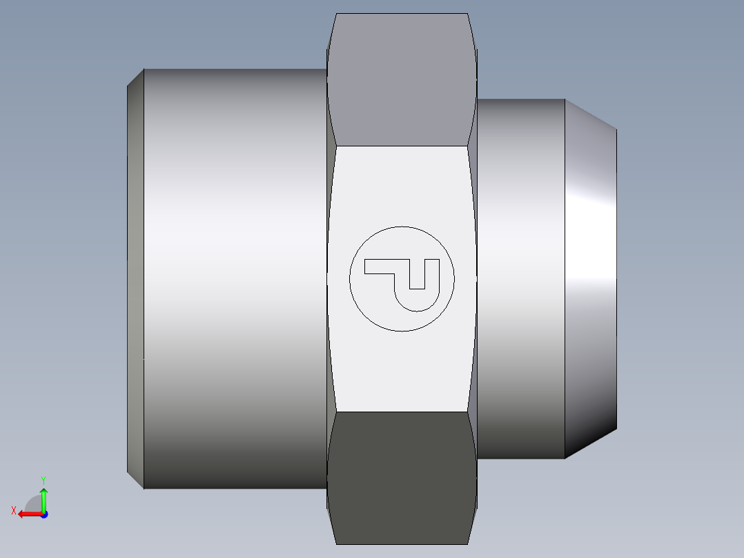 卡套式工业通用硬管接头EO_Weld_connector_AS30S71X后视图