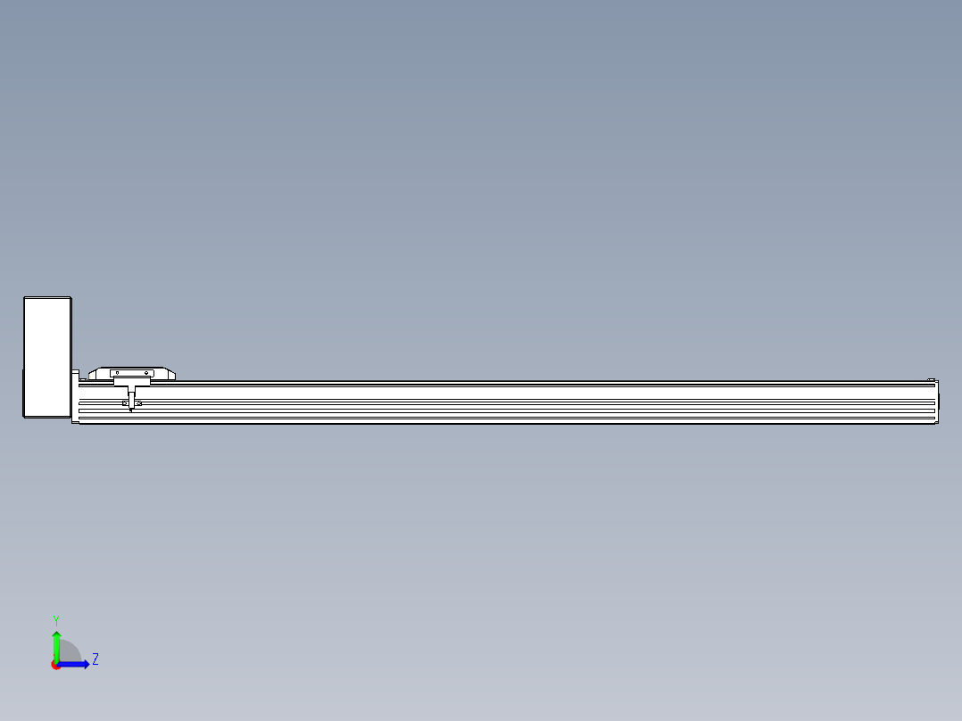 同步带全封闭直线模组TPA-HCB-85D-90-L1000-RU-Y-P20-N3左视图