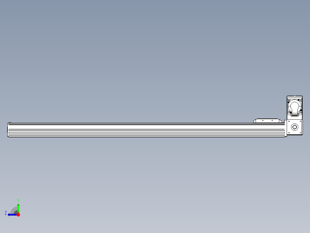 同步带全封闭直线模组TPA-HCB-85D-90-L1000-RU-Y-P20-N3右视图