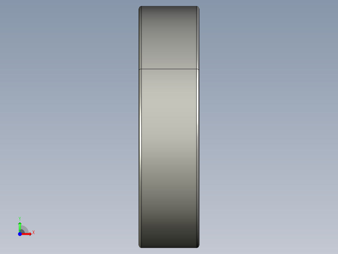 深沟球轴承16001前视图