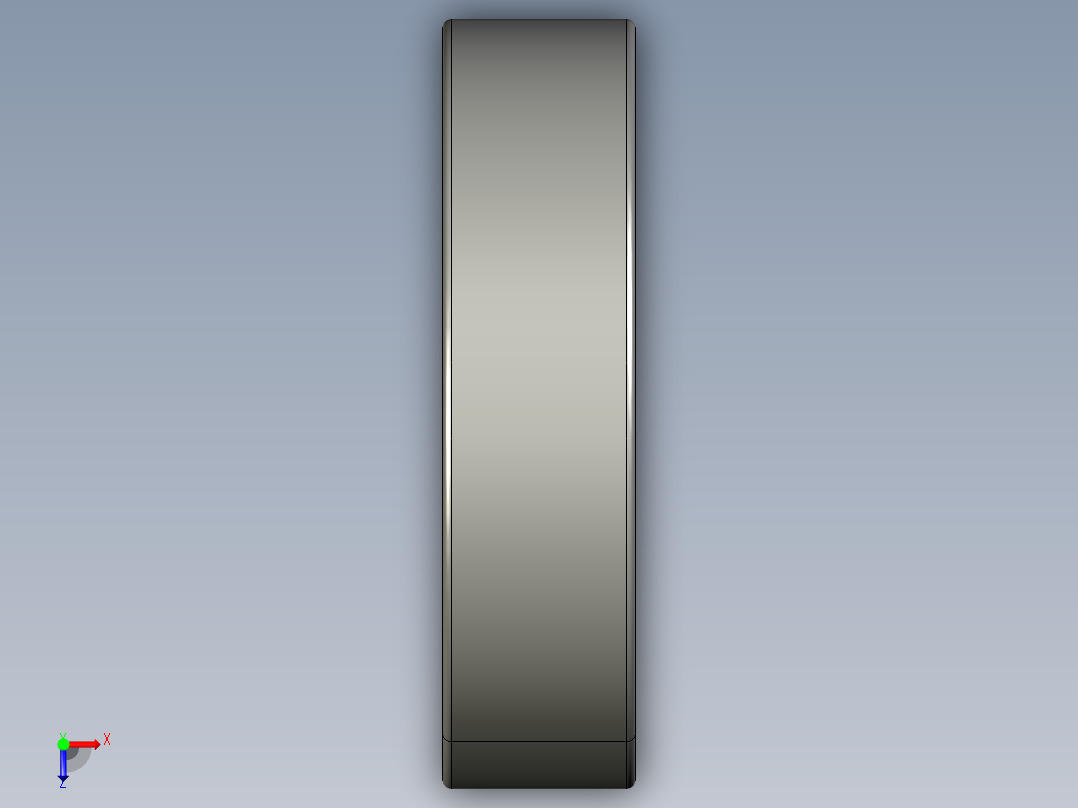 深沟球轴承16001俯视图