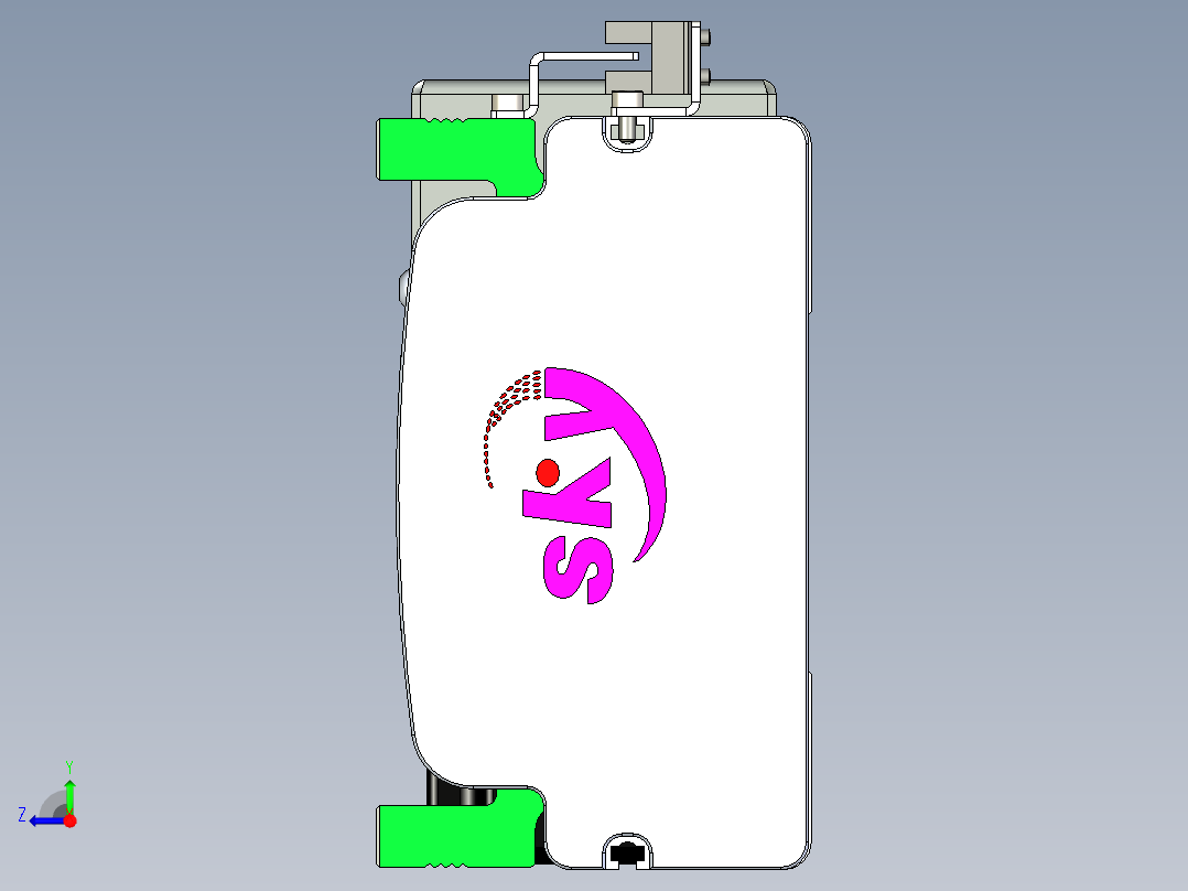 同步带滑台-半封闭B13H-L45-S2400-R-P40-D3右视图