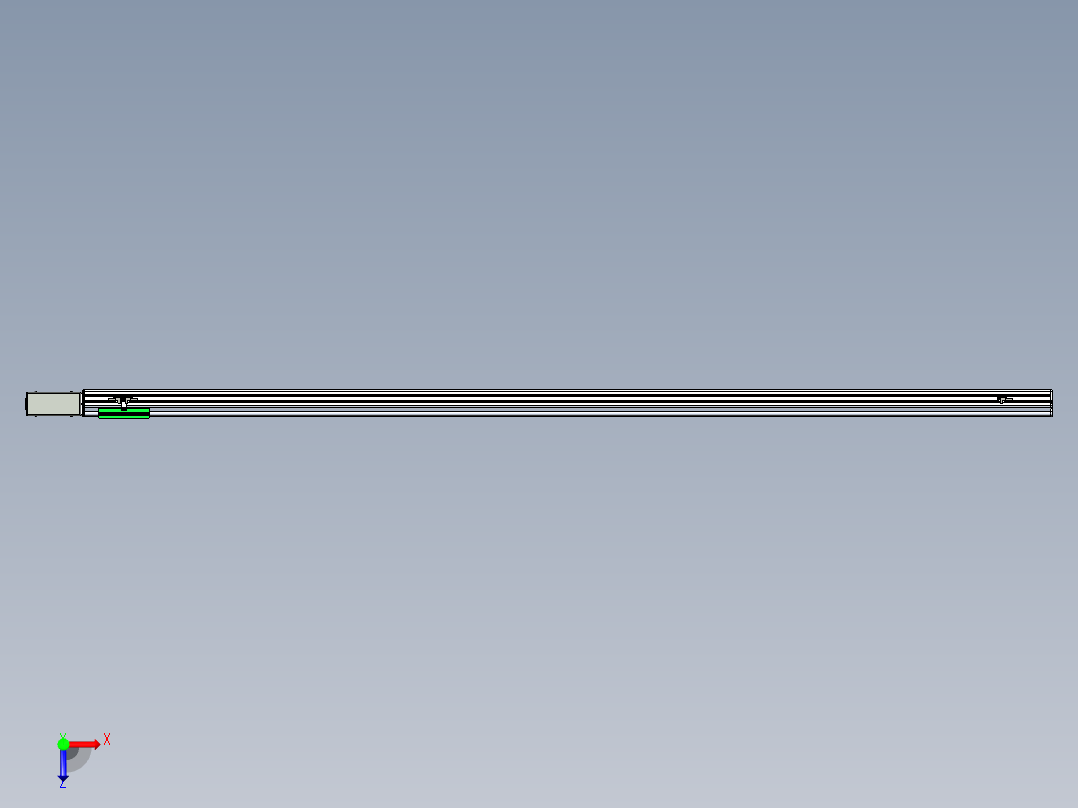同步带滑台-半封闭B13H-L45-S2400-R-P40-D3俯视图