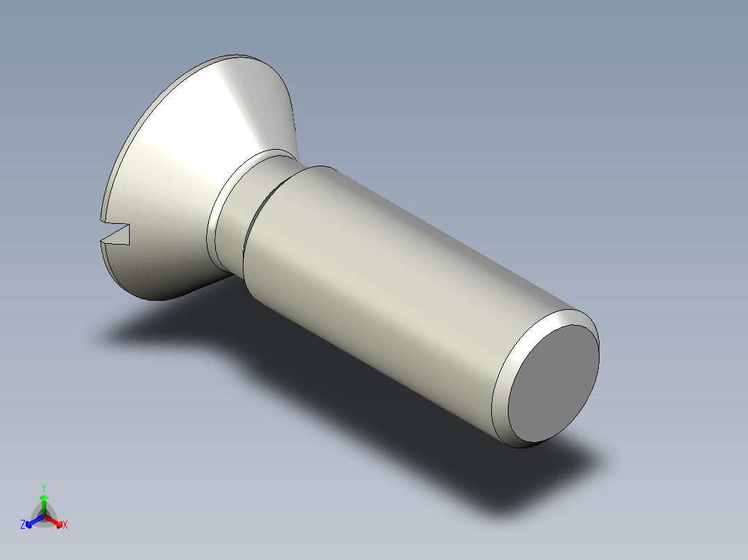 沉头螺钉-Screw_-M24-L80_59-42-4x4-40_-Countersunk_head.stp正等轴测图