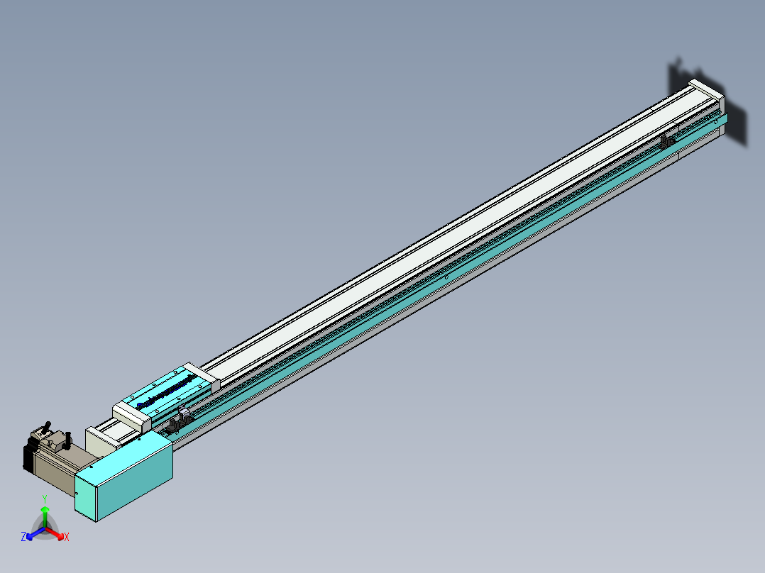 欧规系列-LB6A-L65-S1000-BL-ZP40-C3正等轴测图