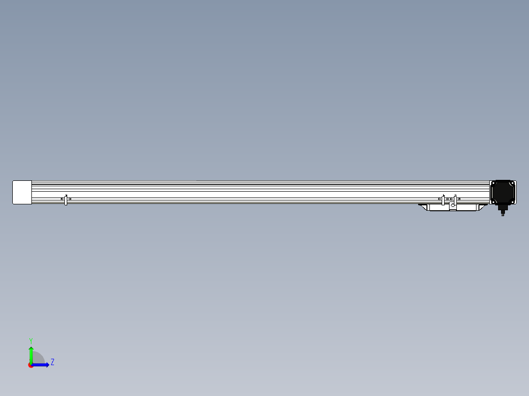Toyo东佑达直线模组-M65M-X78-1000-L-M40-C4左视图