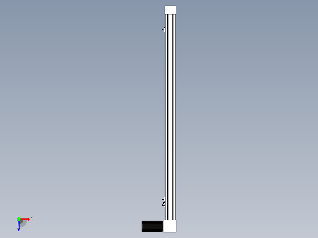 Toyo东佑达直线模组-M65M-X78-1000-L-M40-C4俯视图