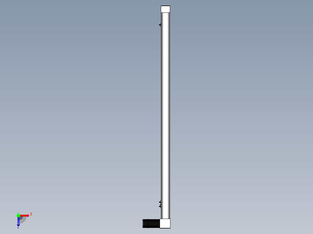 Toyo东佑达直线模组-M65M-X78-1300-L-M40-C4俯视图