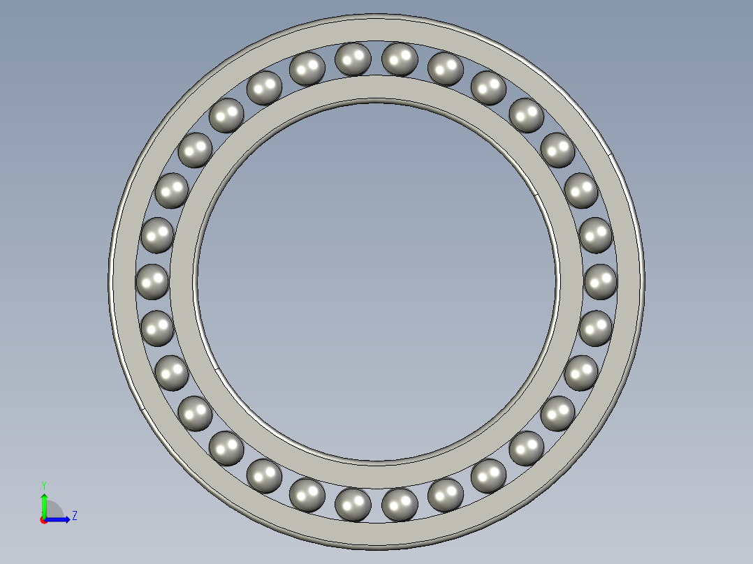 深沟球轴承6072左视图