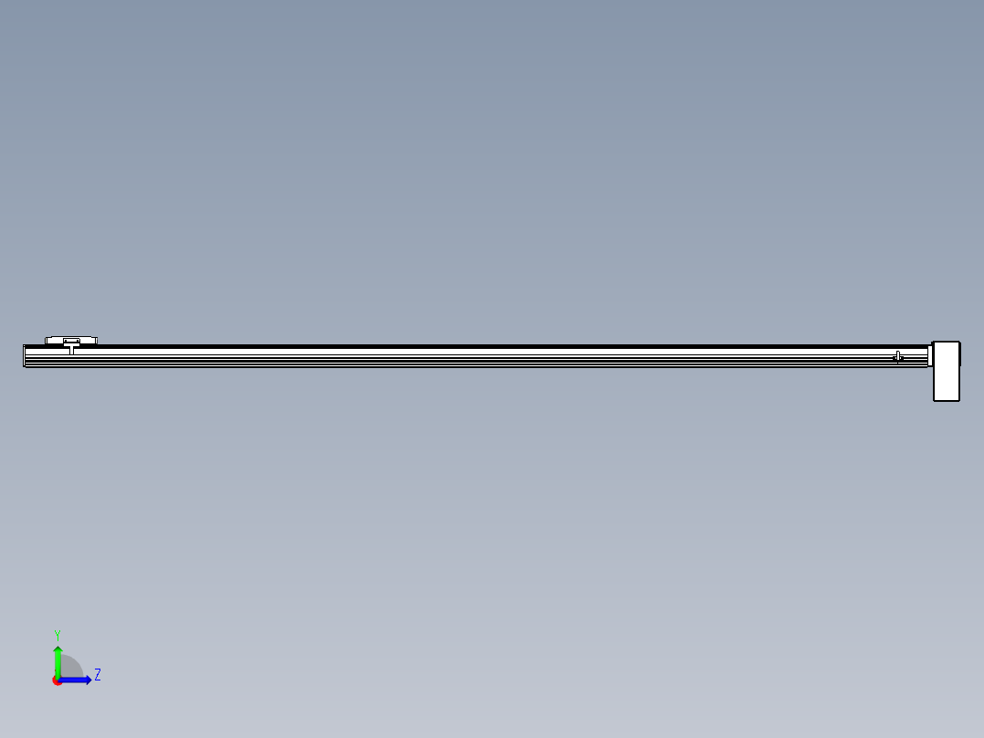 同步带全封闭直线模组TPA-HCB-105D-90-L2050-LP-Y-P20-N3左视图