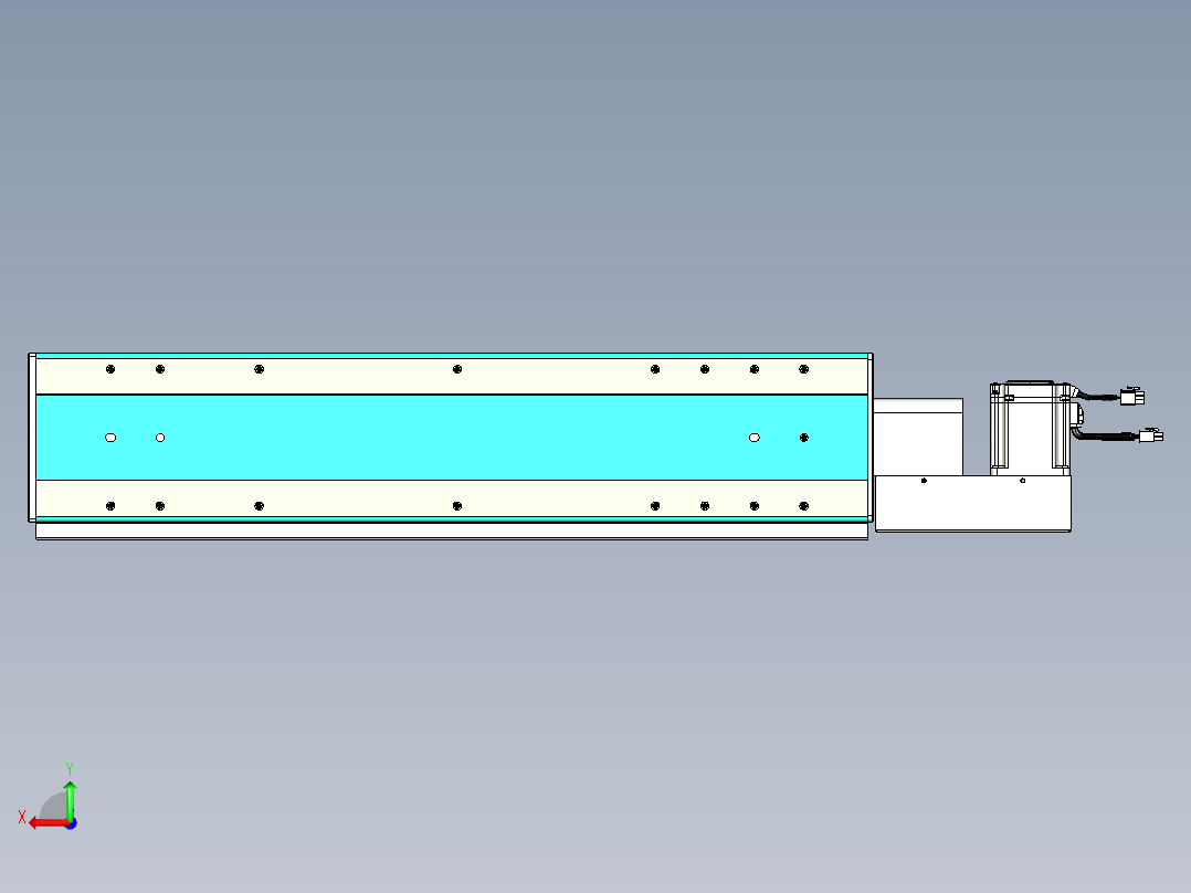 威洛博VBC同步带传动一无尘环境VBC17-L45-S550-BL-ZP75-C3后视图