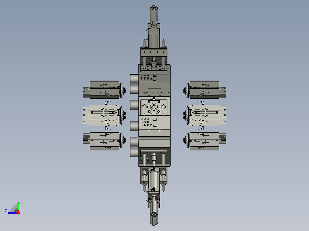 磁力引力机右视图