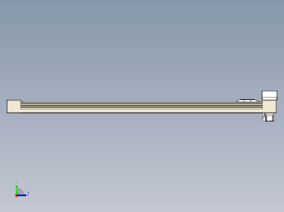 同步带全封闭直线模组TPA-HCB-65S-90-L900-MR-C-P10-N3左视图