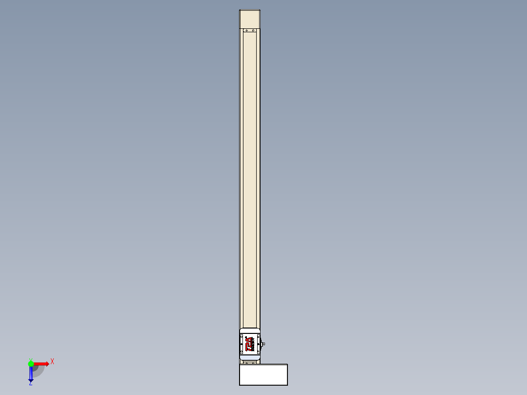 同步带全封闭直线模组TPA-HCB-65S-90-L900-MR-C-P10-N3俯视图