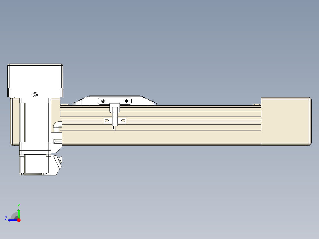 同步带全封闭直线模组TPA-HCB-65S-90-L100-MR-C-P10-N3右视图