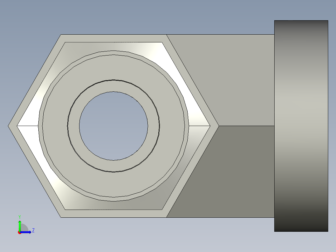 卡套式工业通用硬管接头6_obu-s左视图