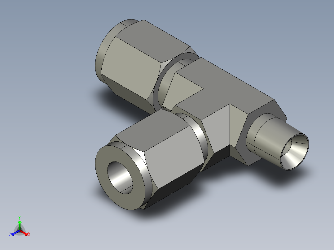 卡套式工业通用硬管接头5_rbu-s主视图