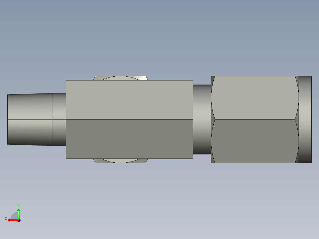 卡套式工业通用硬管接头5_rbu-s后视图