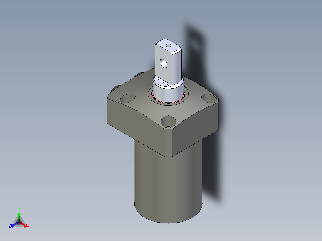 KOSMEKLHS0400-Cx-P多系列多零件图纸模型主视图