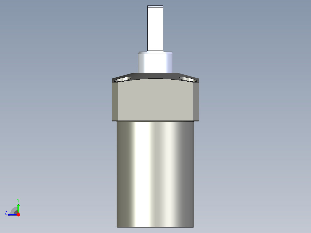 KOSMEKLHS0400-Cx-P多系列多零件图纸模型右视图