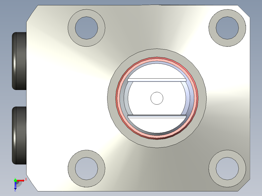 KOSMEKLHS0400-Cx-P多系列多零件图纸模型俯视图