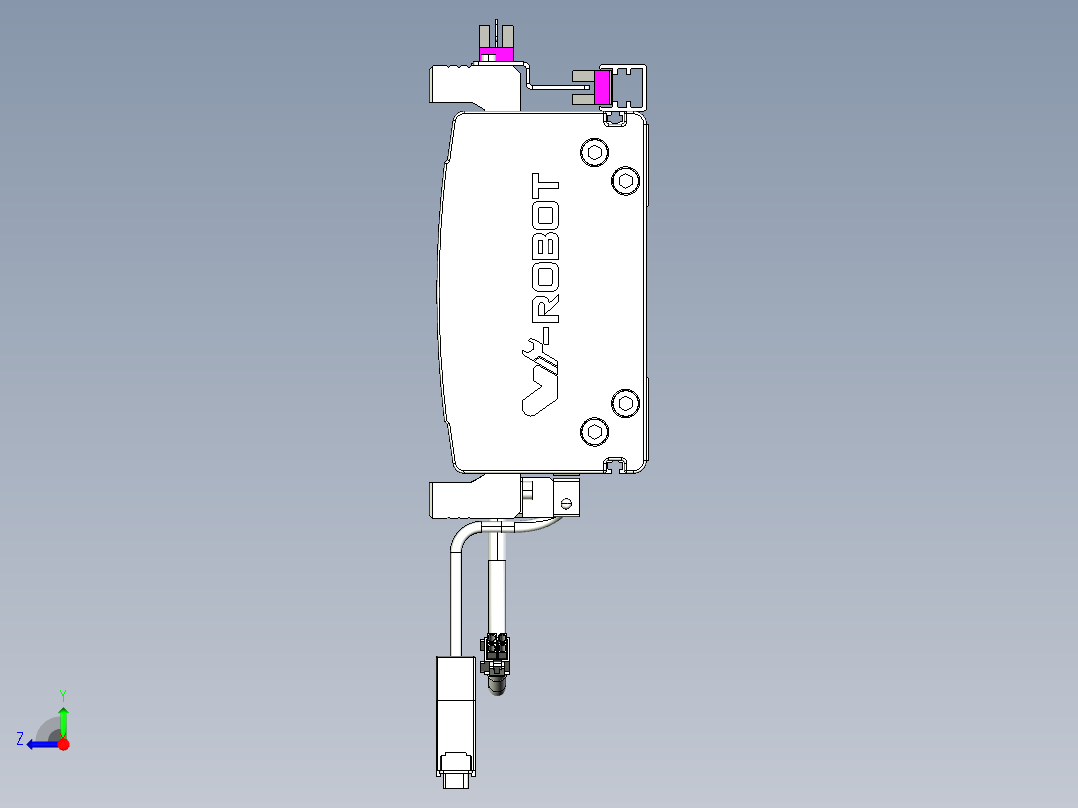 威洛博VL系列直线电机模组-2VL14S1-S650右视图